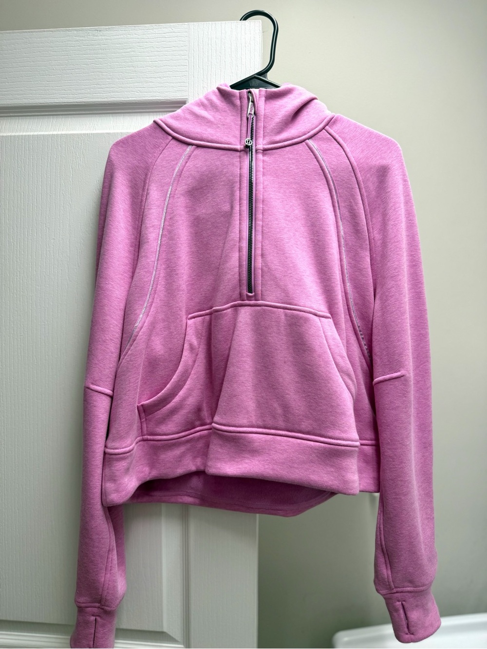 Lululemon Scuba Oversized Half-Zip Hoodie in Pink Blossom